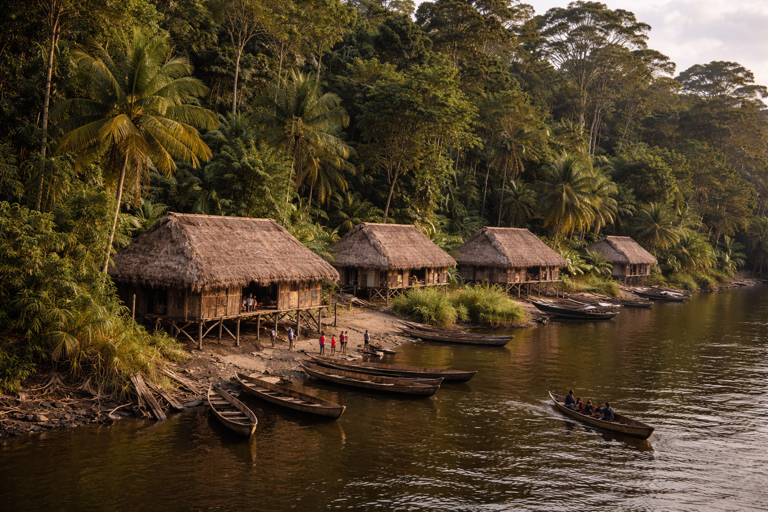 Village Munduruku en territoire autochtone, Pará, Brésil